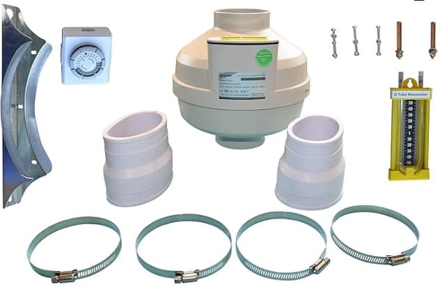 XYFAIR 4" Radon Fan DIY Kit